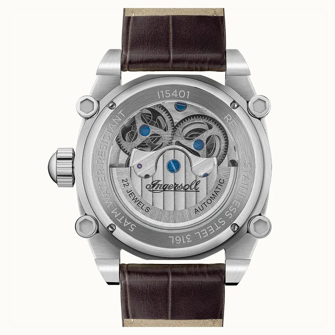 Ingersoll Automatic White Dial Analog Mens Watch - I15401