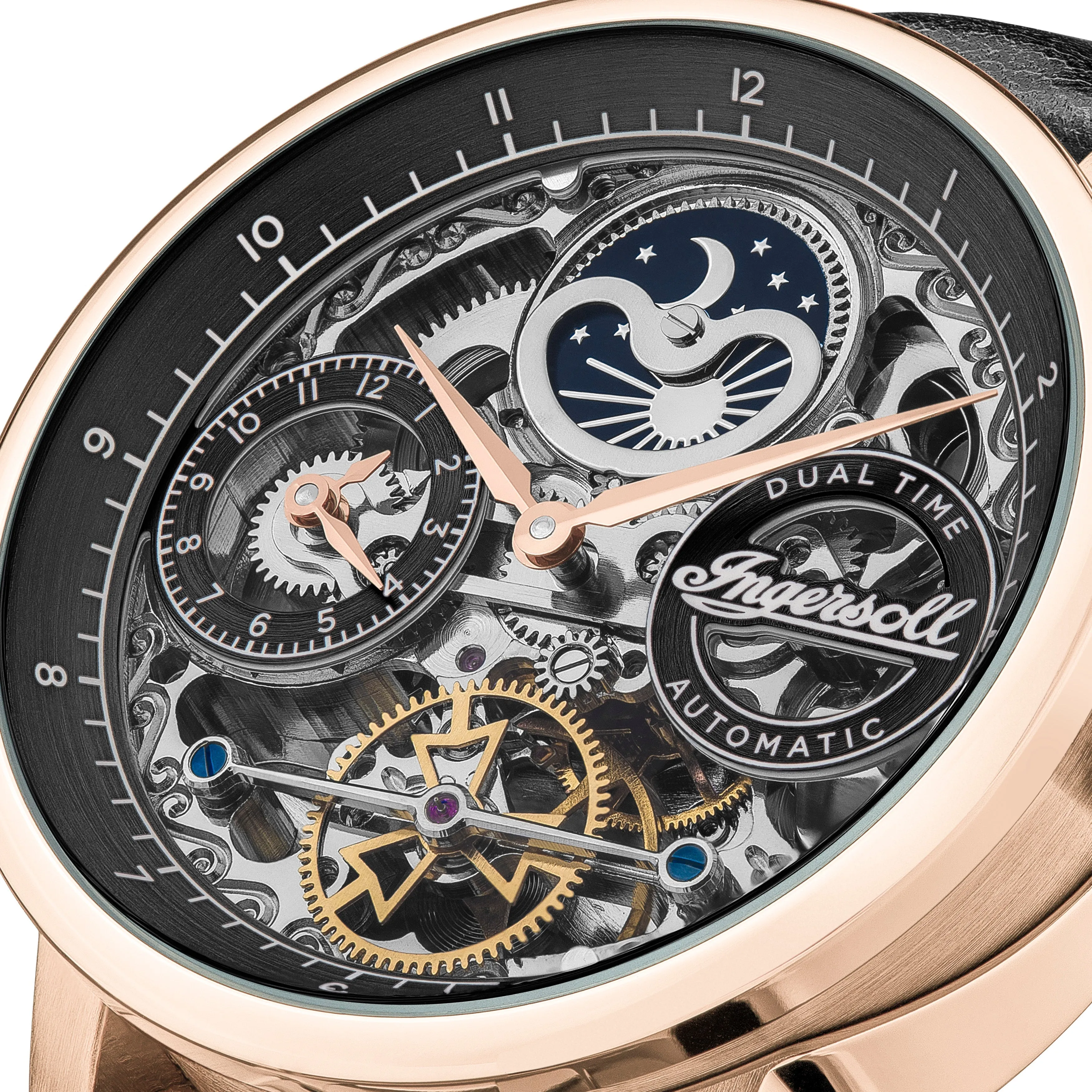 Ingersoll Mechanical Automatic Watch Black Dial Analog Watch For Men's - I07705