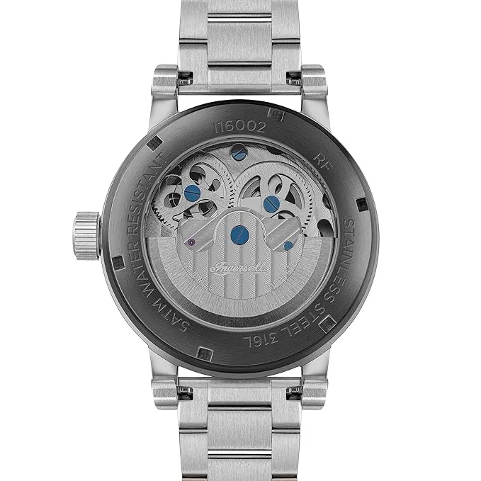 Ingersoll The Arc Mens Automatic Watch, Silver, bracelet - I16002