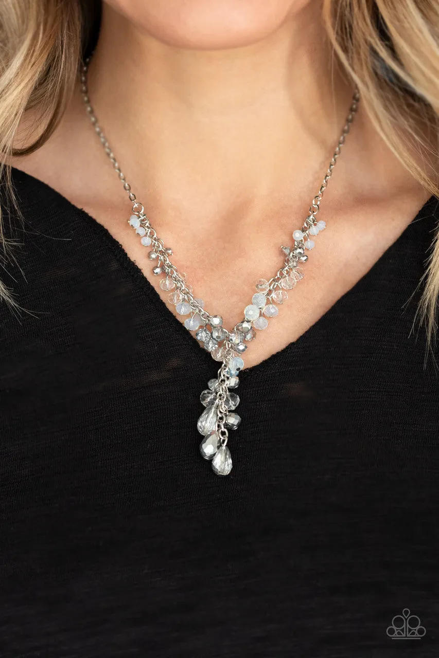 Iridescent Illumination Silver Paparazzi Necklace