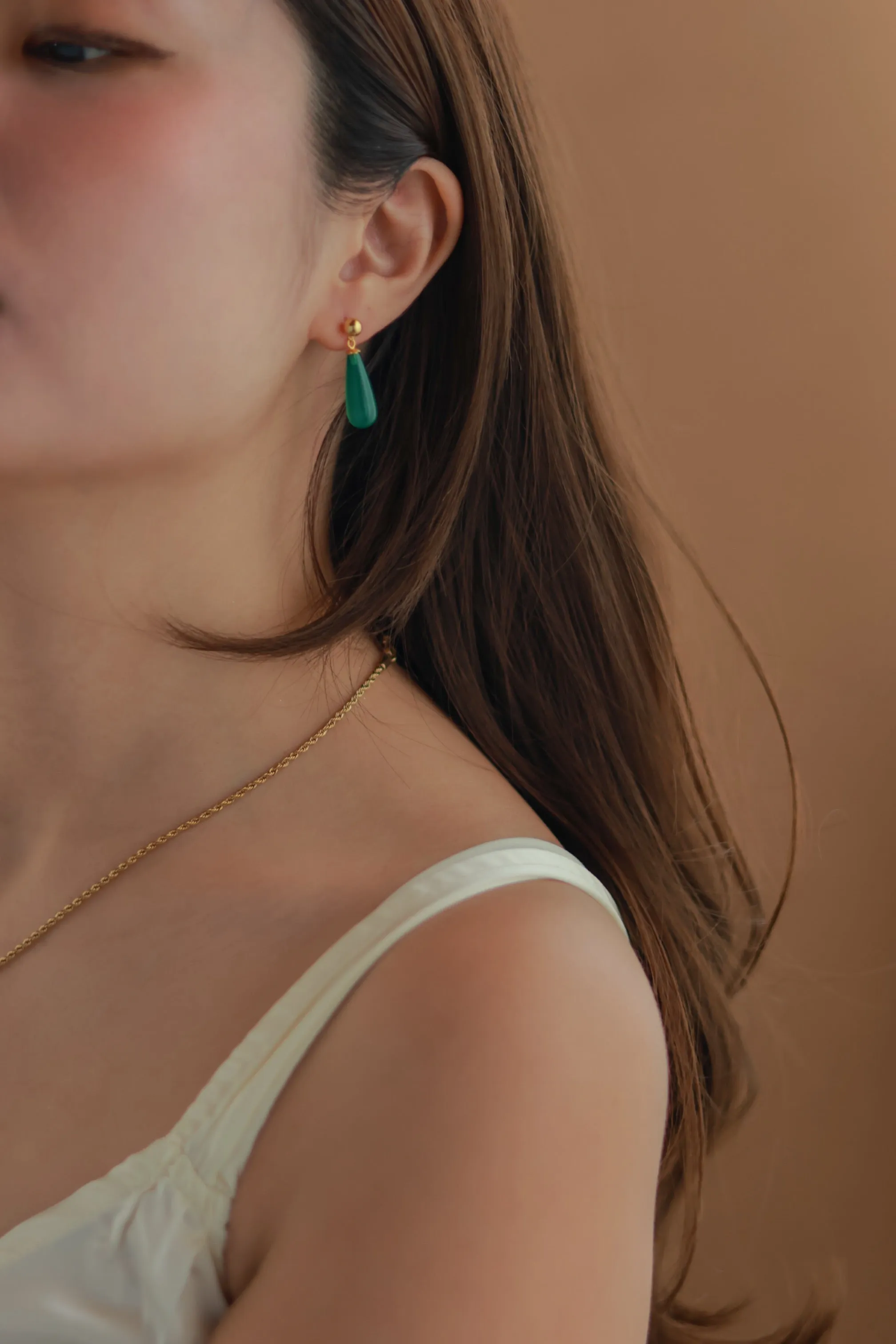 Jade Teardrop Earrings
