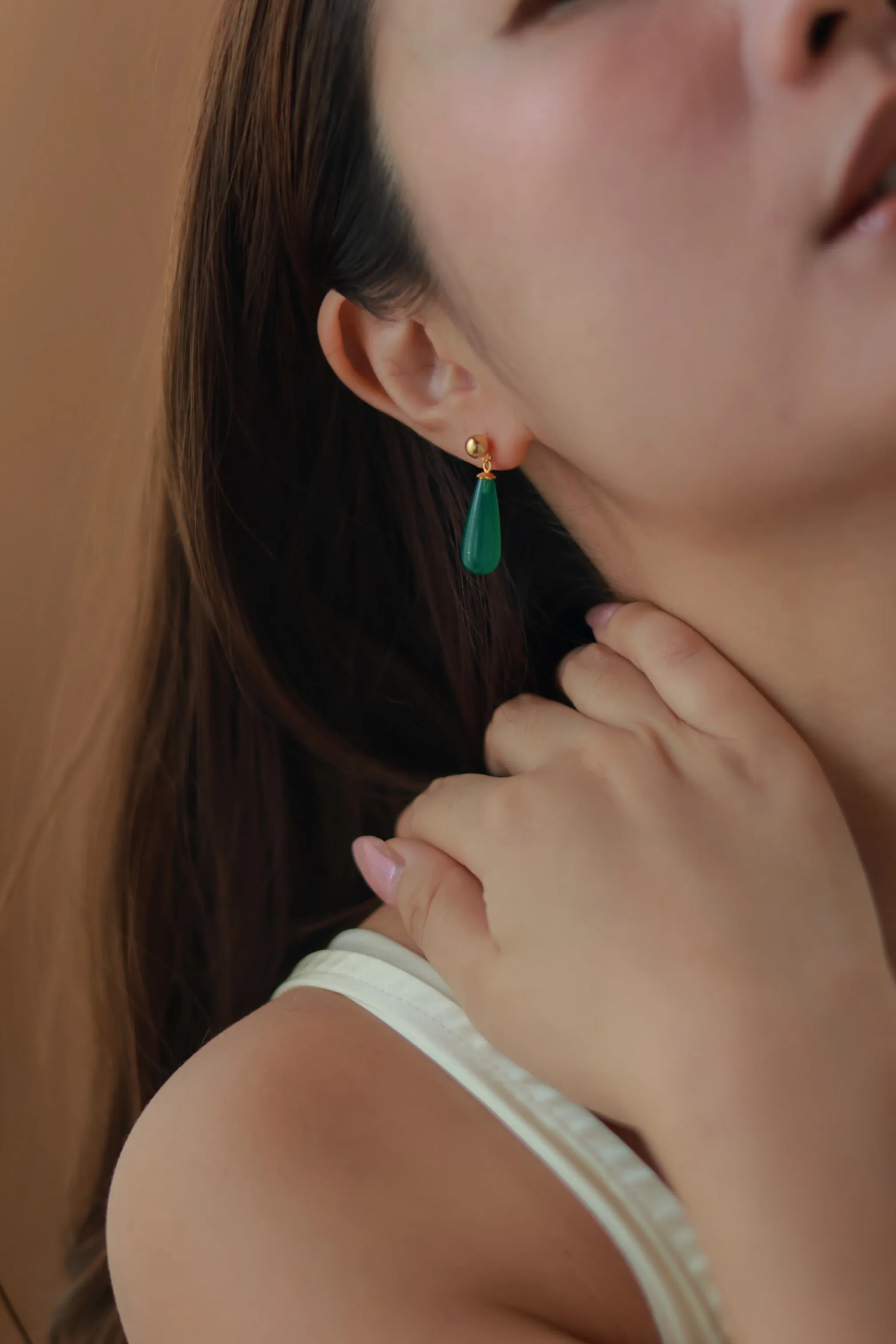 Jade Teardrop Earrings