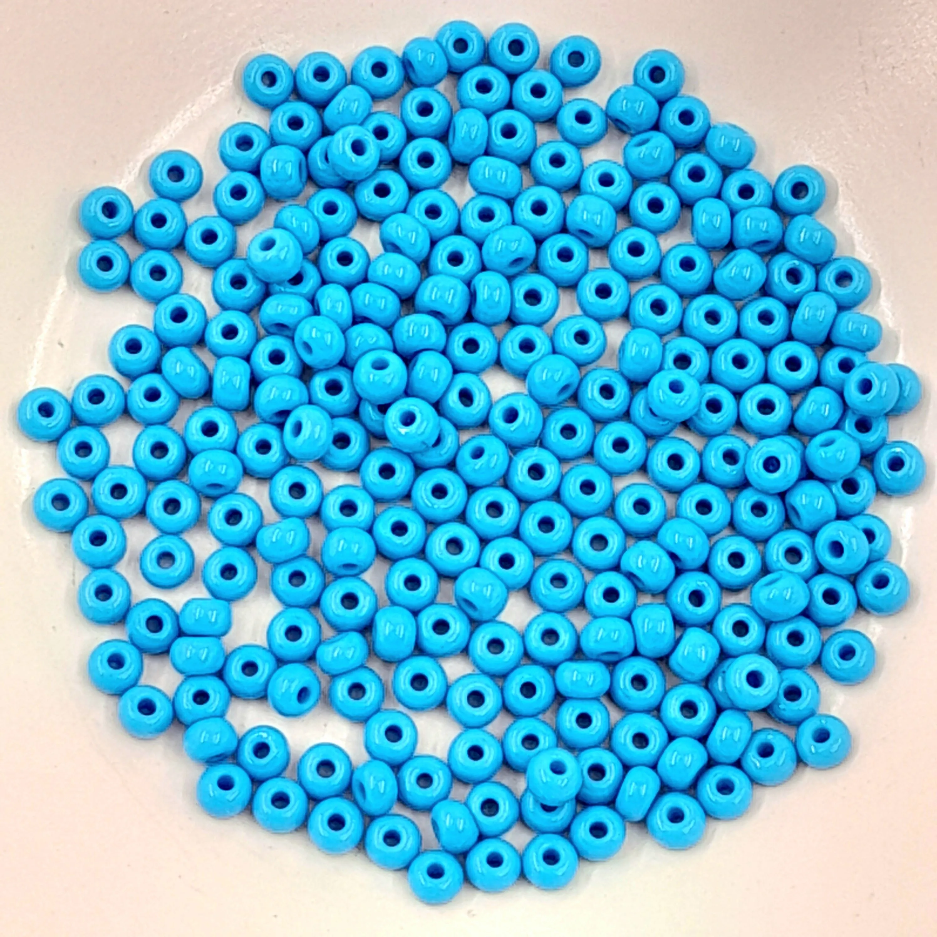 Japanese Seed Beads Size 6 Opaque Turquoise 7.5gm Bag