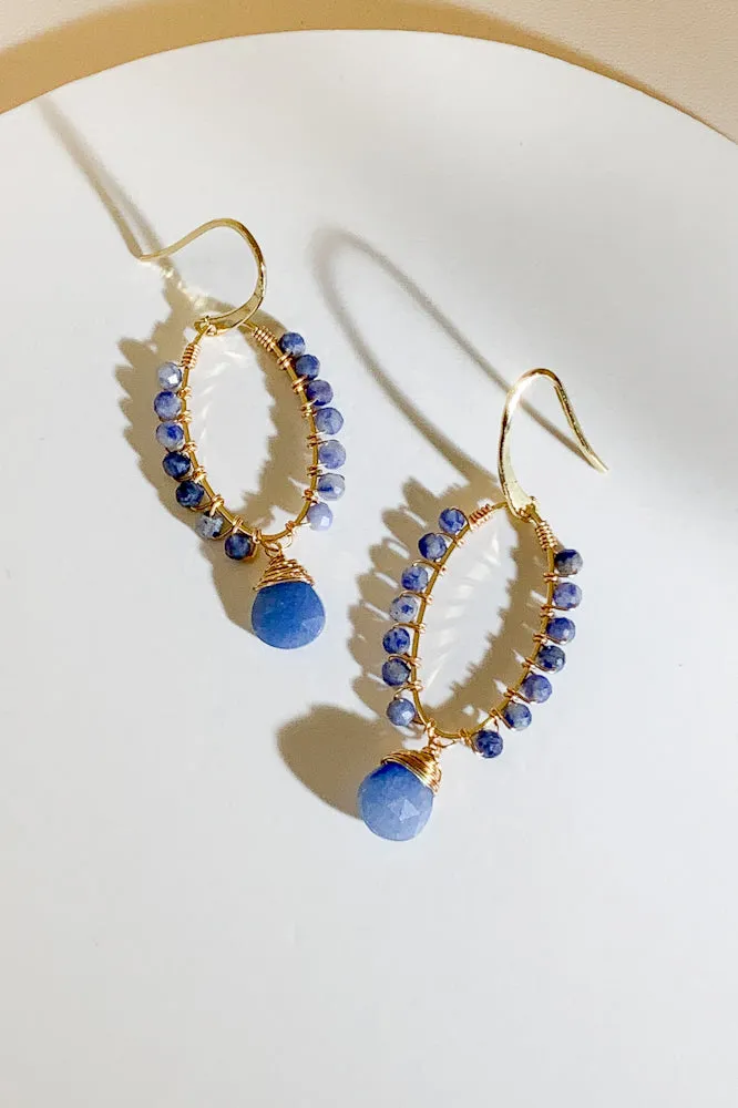 Joella Gemstone Drop Earrings