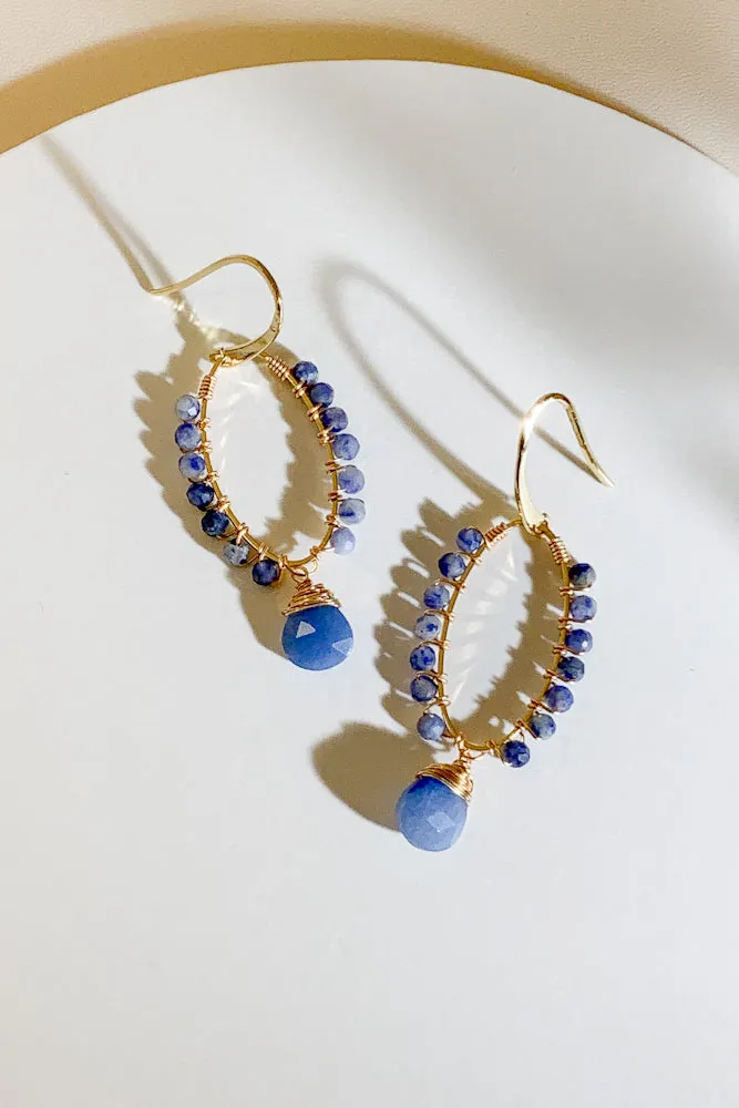 Joella Gemstone Drop Earrings