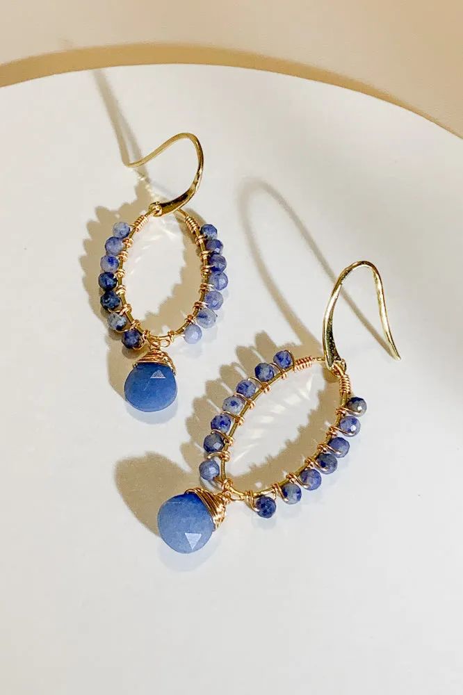 Joella Gemstone Drop Earrings