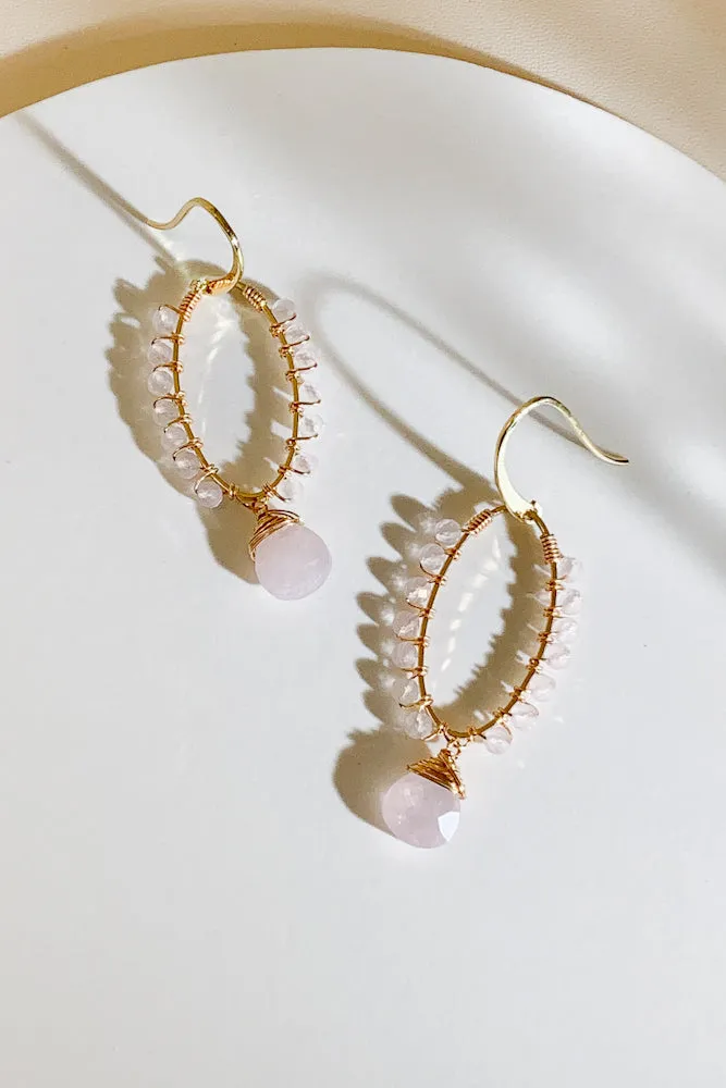Joella Gemstone Drop Earrings
