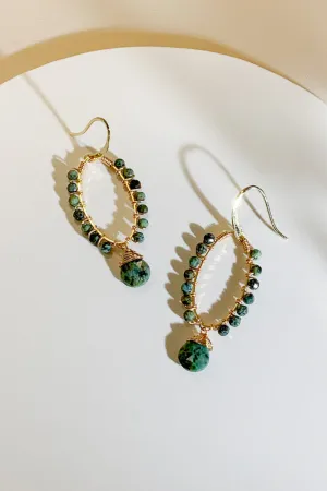 Joella Gemstone Drop Earrings
