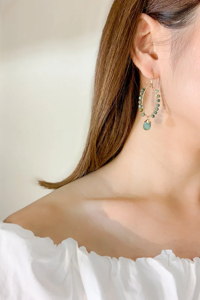 Joella Gemstone Drop Earrings