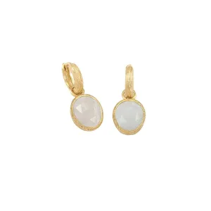 Jorge Revilla Sterling Silver 18k Yellow Gold Vermeil Shade Drop Earrings – PE129-2964/ESO