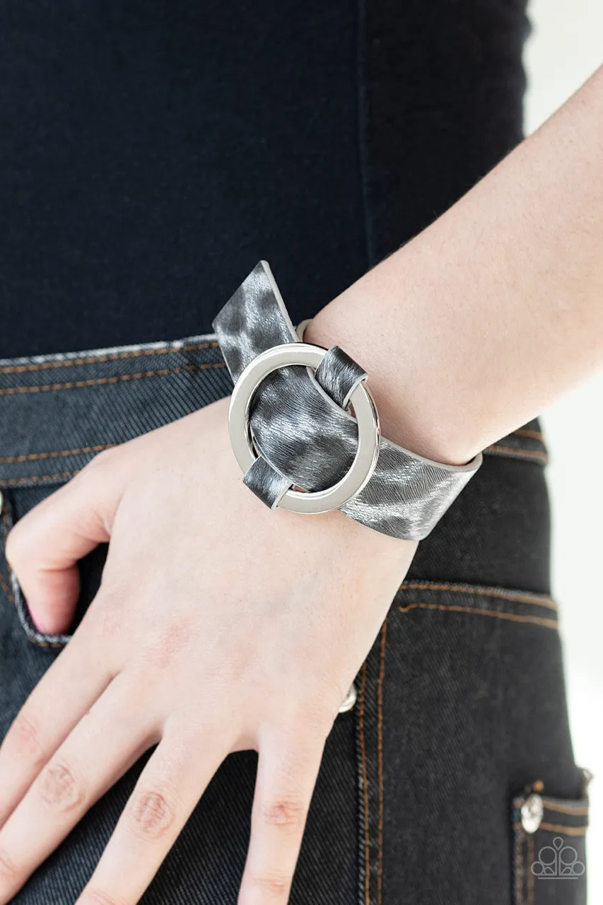 Jungle Cat Couture Silver Paparazzi Bracelet