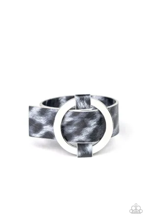 Jungle Cat Couture Silver Paparazzi Bracelet