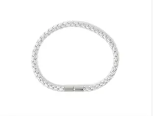 Keva Silver Braided Bracelet