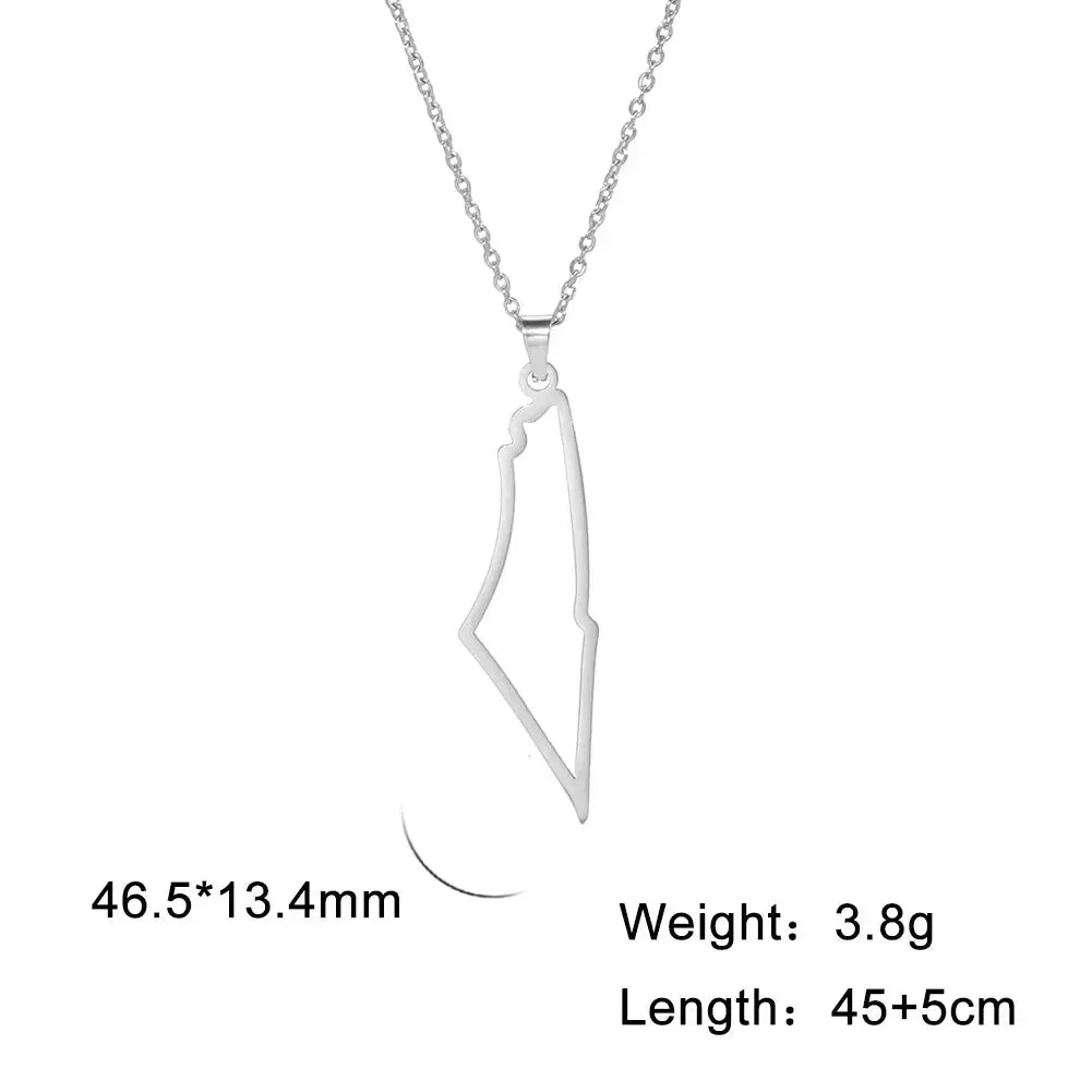 Kkjoy New Fashion Stainless Steel Necklace For Women Man Simple design Irregular Hollow Mountains Pendant Lover Jewelry Gifts