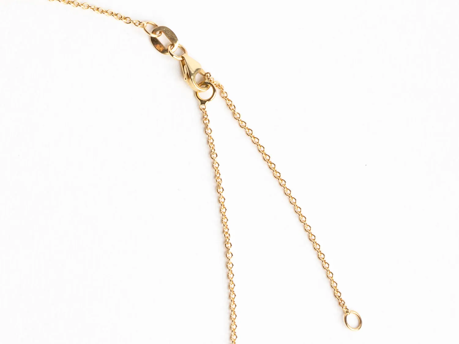 Lab Grown Small Gold Bezel Necklace