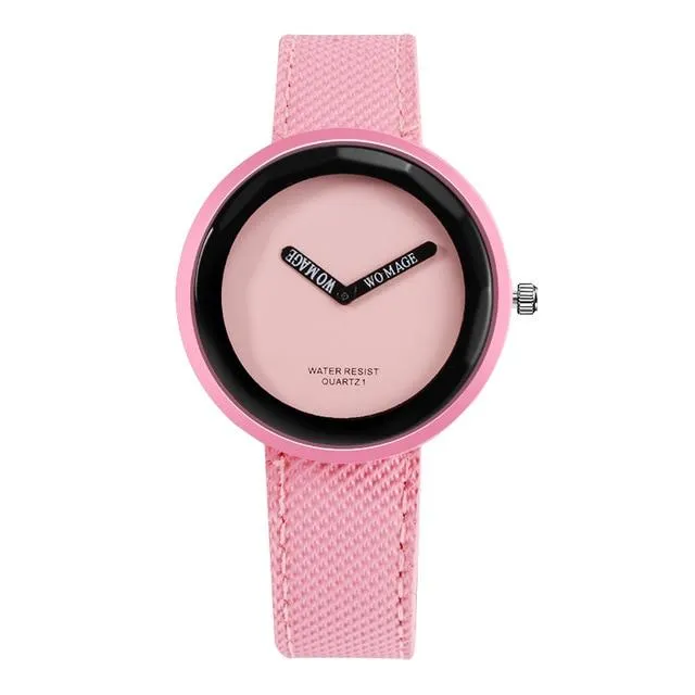 Ladies Leather Fashion Women's Simple Watch
