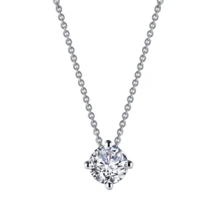 Lafonn 1.00 Carat Classic Four Prong Simulated Round Cut Diamond Solitaire