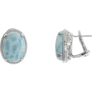 Larimar Earrings
