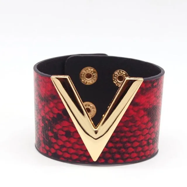 Leather Punk Style European Fashion Bracelets for Women