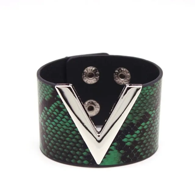 Leather Punk Style European Fashion Bracelets for Women