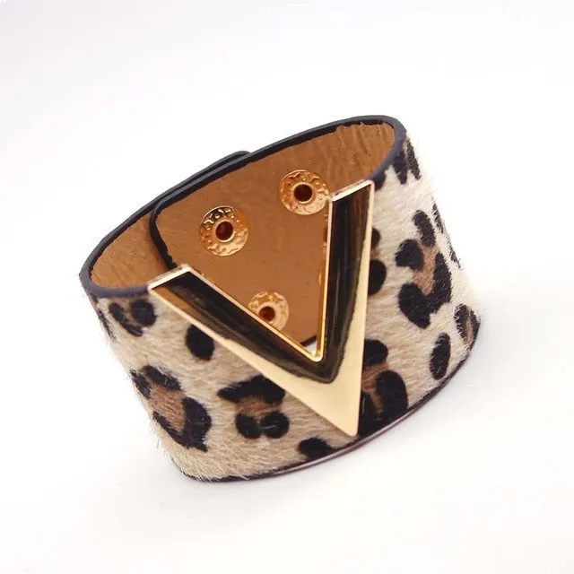 Leather Punk Style European Fashion Bracelets for Women