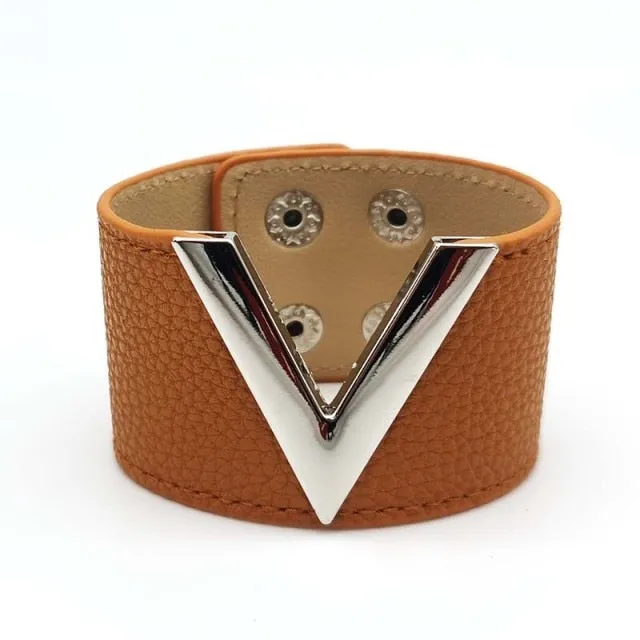 Leather Punk Style European Fashion Bracelets for Women