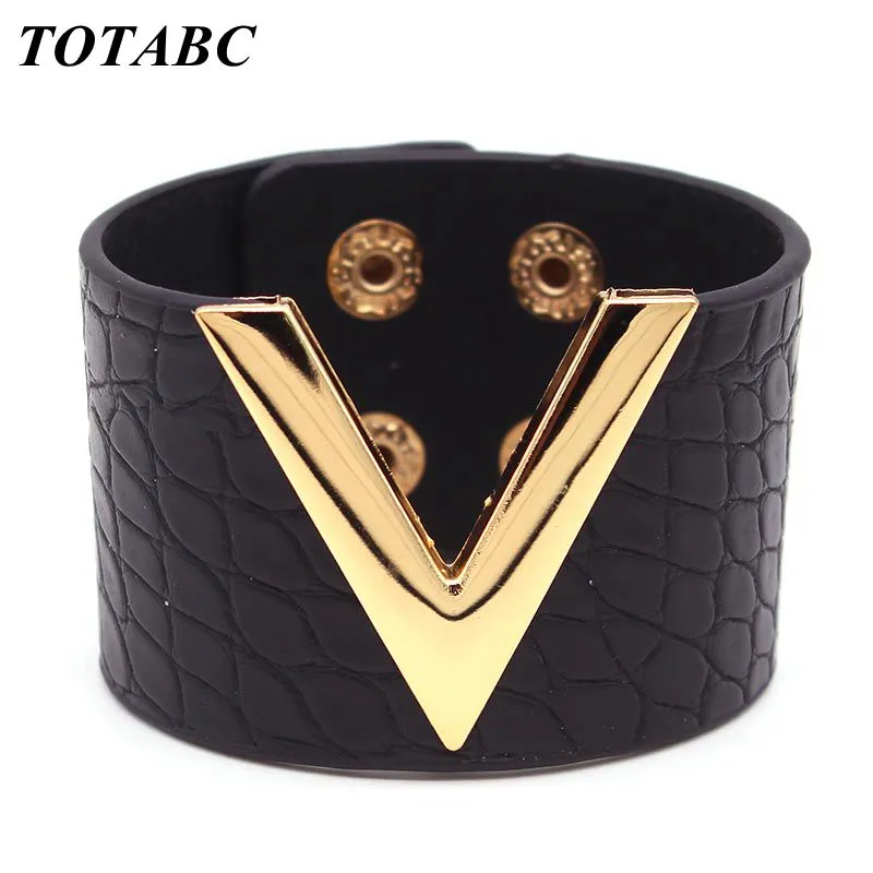 Leather Punk Style European Fashion Bracelets for Women