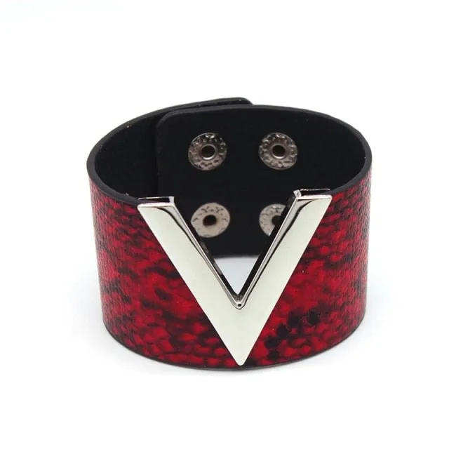 Leather Punk Style European Fashion Bracelets for Women