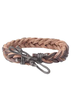LEDER-Schmuck Mens Armbands Leather bracelet -Brown