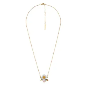 Les Nereides Daisy On Faceted Crystal Necklace