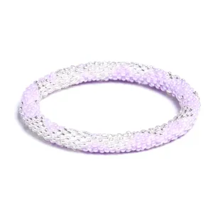 Lilac Dreams | Himalayan Glass Bead Bracelet