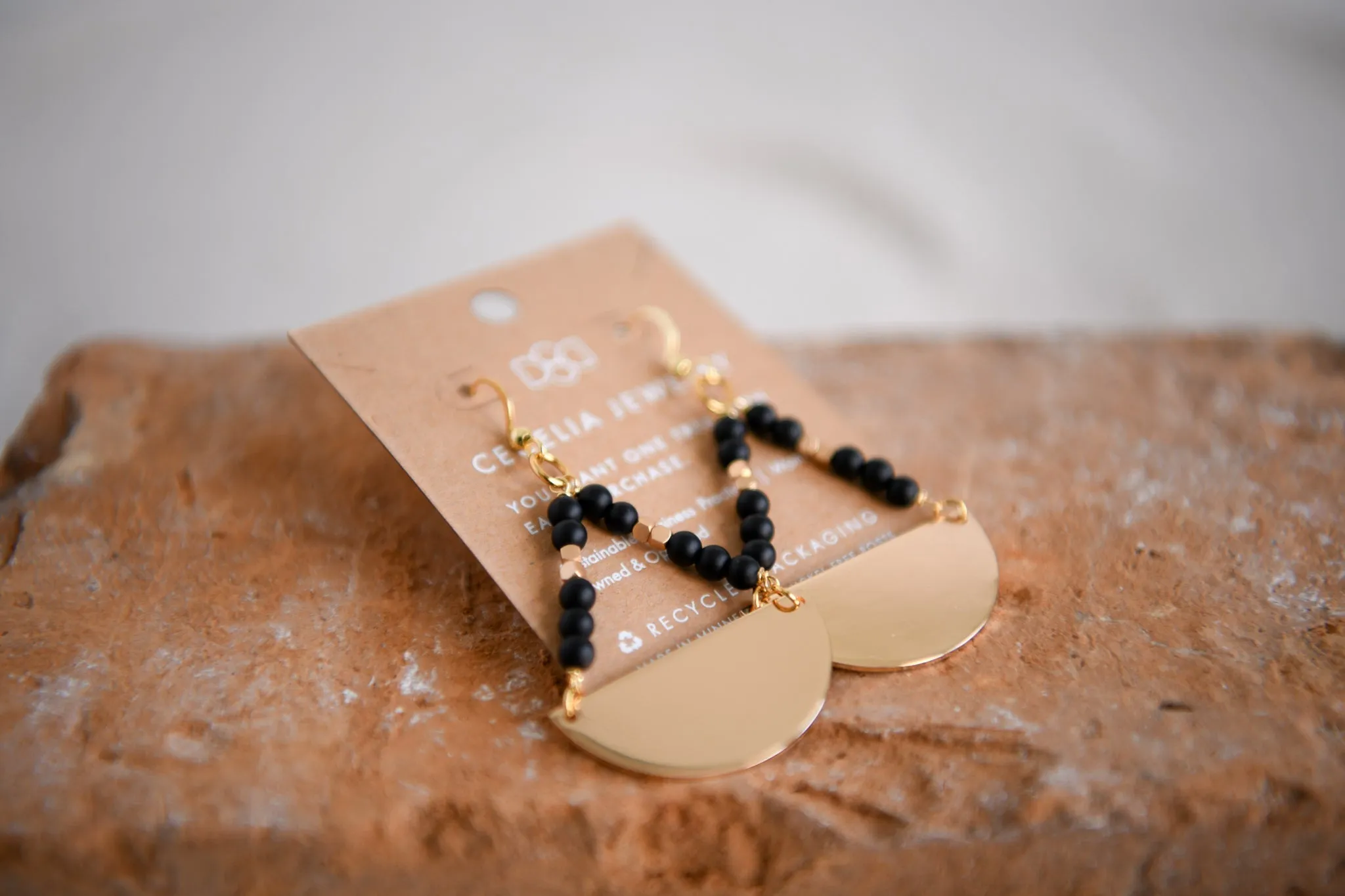 Live by the Moon Teardrop Gemstone Earrings