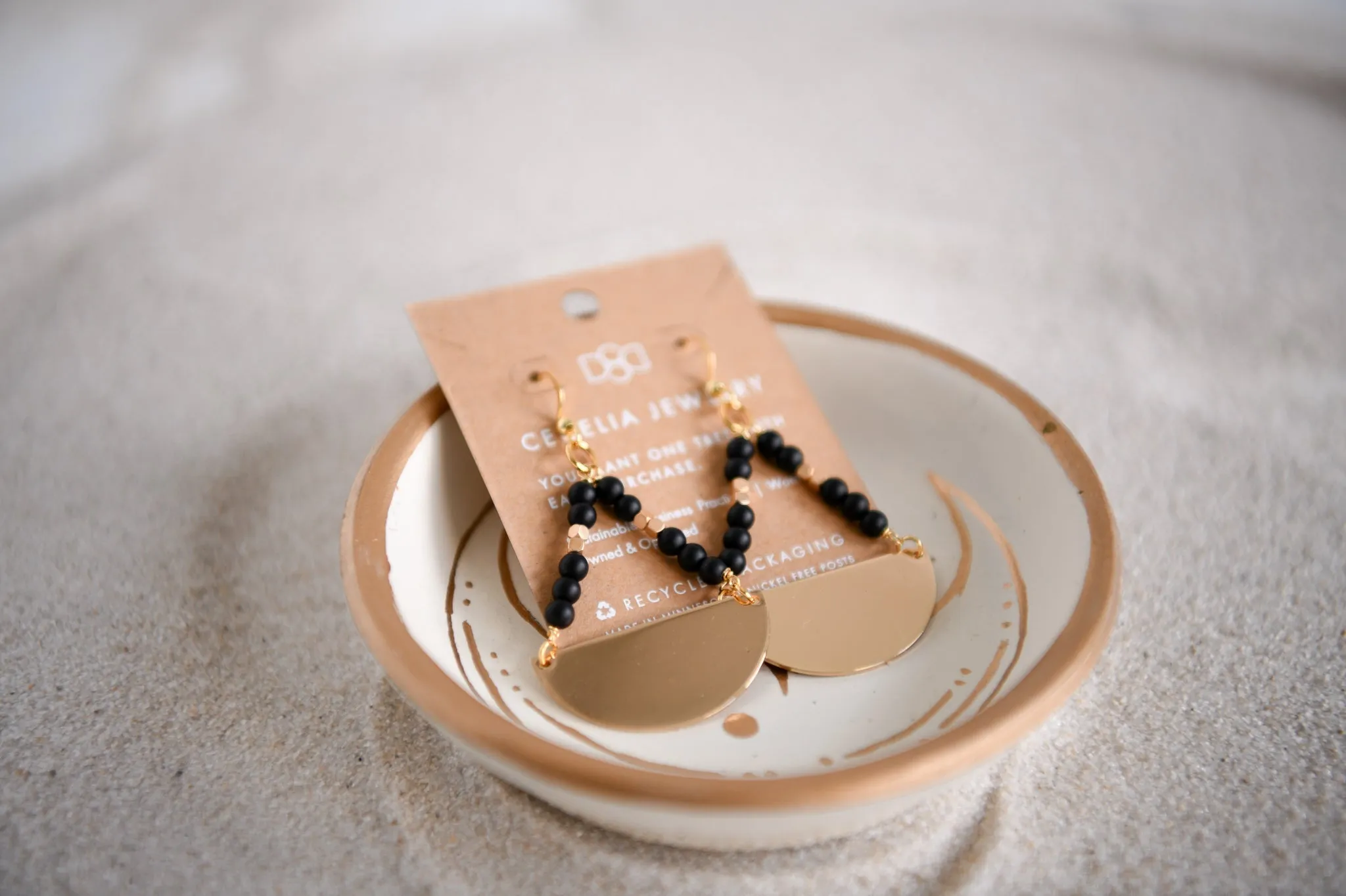 Live by the Moon Teardrop Gemstone Earrings