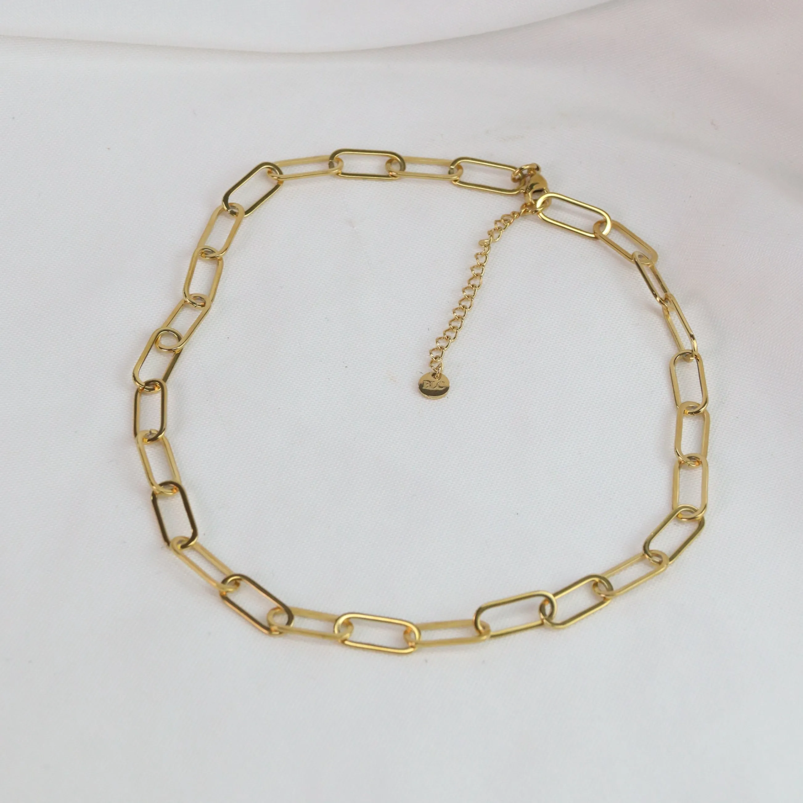 Lizzy | Jumbo Paper Clip Gold Plated Chain