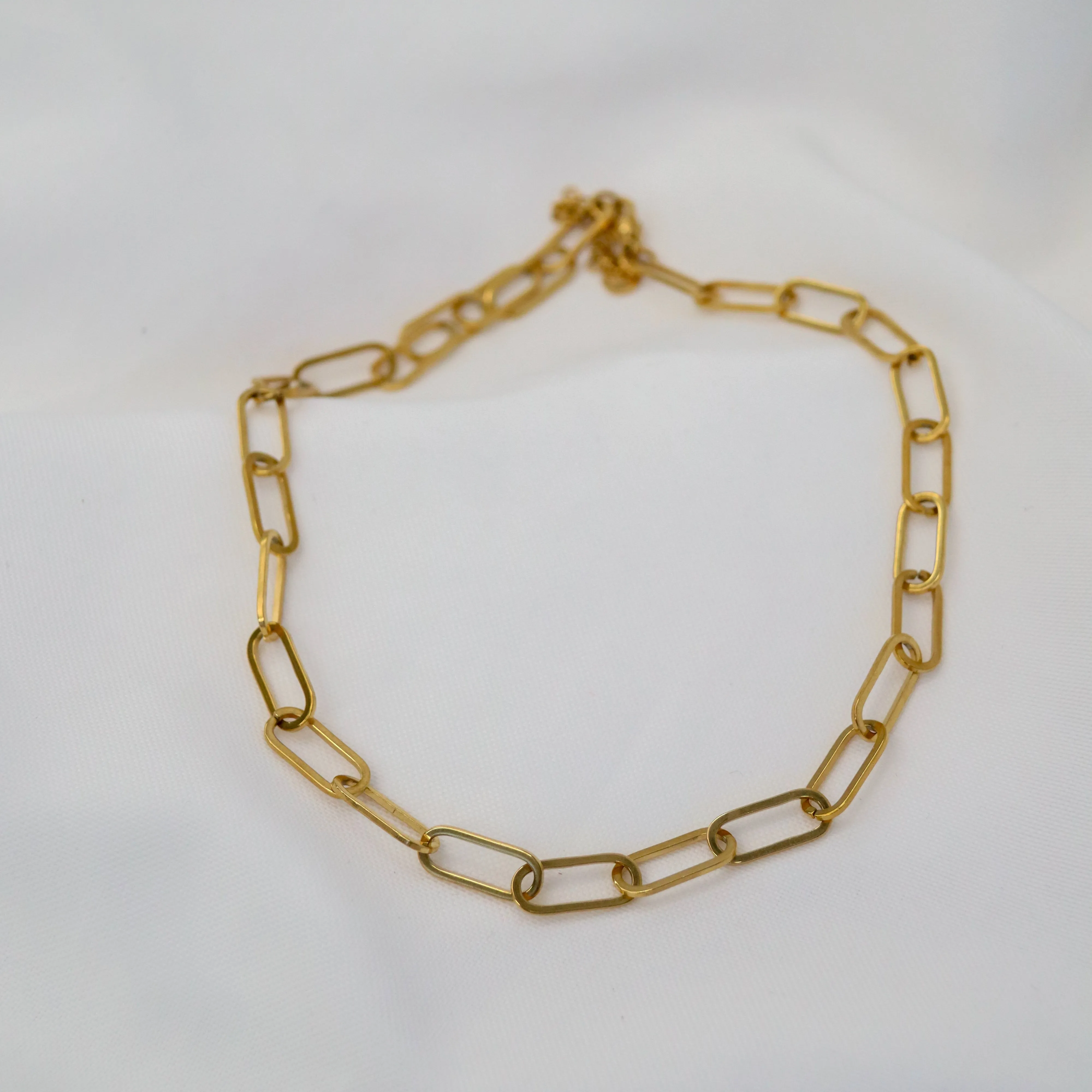 Lizzy | Jumbo Paper Clip Gold Plated Chain