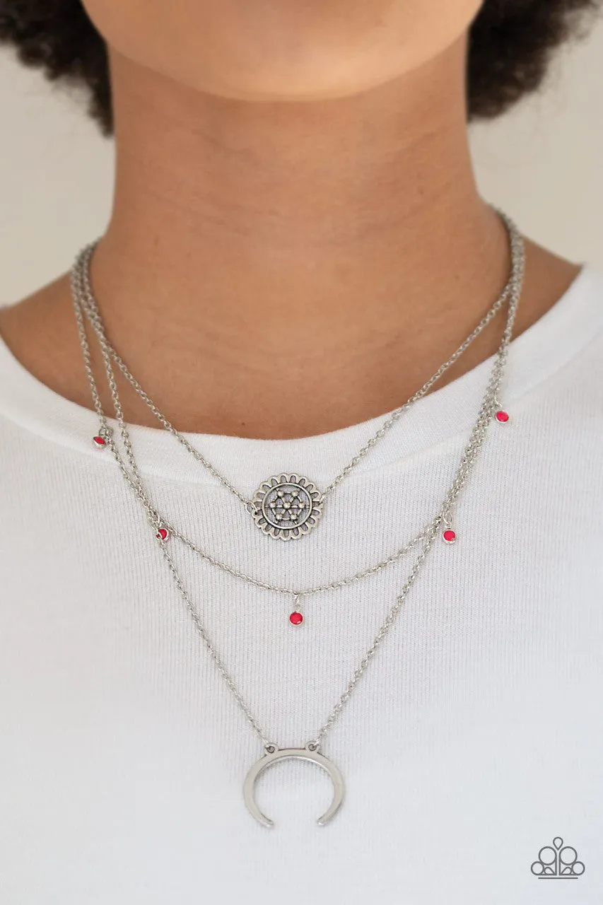 Lunar Lotus Pink Paparazzi Necklace