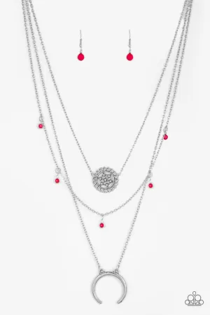 Lunar Lotus Pink Paparazzi Necklace