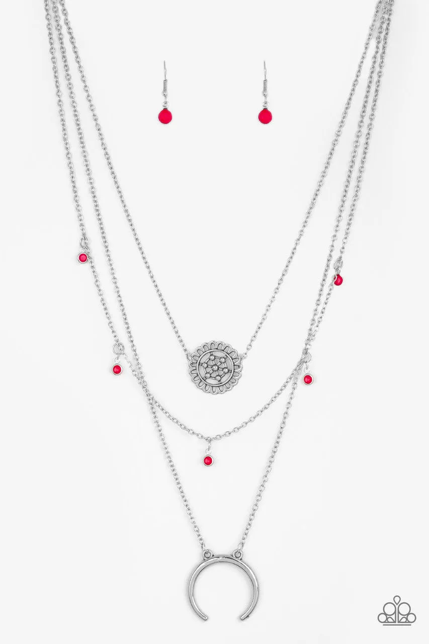 Lunar Lotus Pink Paparazzi Necklace
