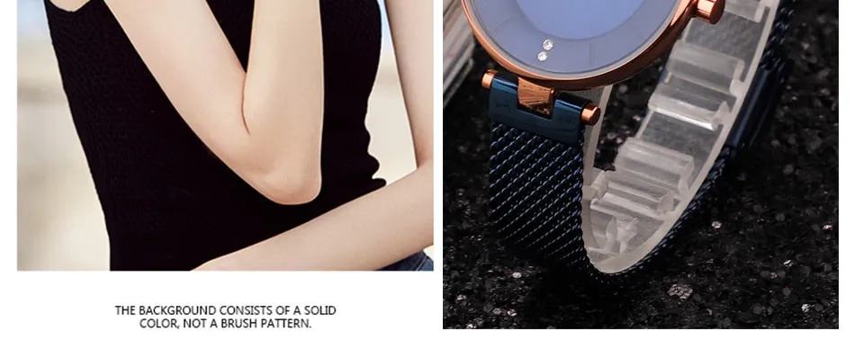 Luxury Brand CURREN Fashion Ladies Watches Rose Gold Mesh Belt Quartz Women Watch Minimalism Rhinestone Female Waterproof Clock