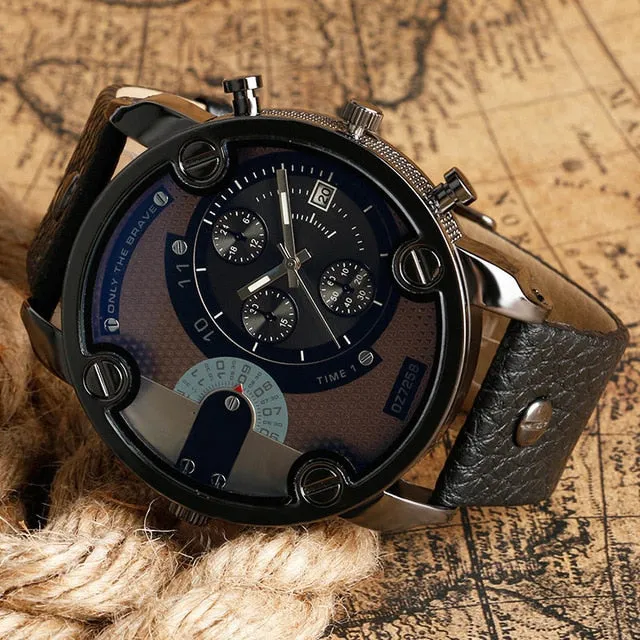 Luxury Brand Men Watch Leather Strap Quartz Watches Men Sports Watches Fashion Male Wristwatch horloge mannen montres homme