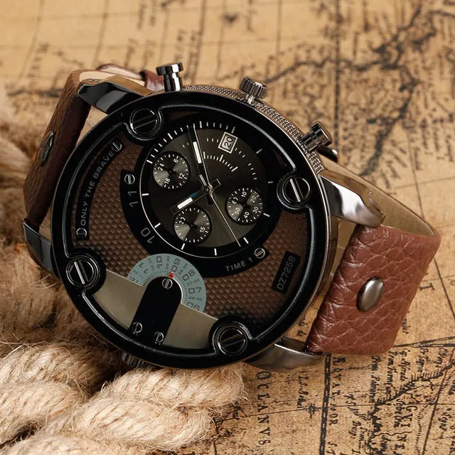 Luxury Brand Men Watch Leather Strap Quartz Watches Men Sports Watches Fashion Male Wristwatch horloge mannen montres homme