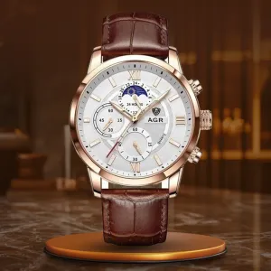 Luxury Leather Quartz Watch