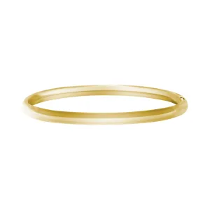 Marathon Sterling Silver (5mm) 14K Gold Filled Polished Bangle
