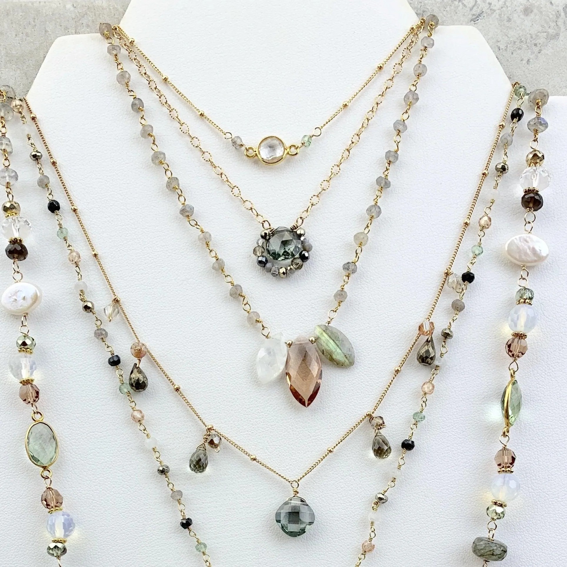 Marquee Katie Colorful Gem Necklace