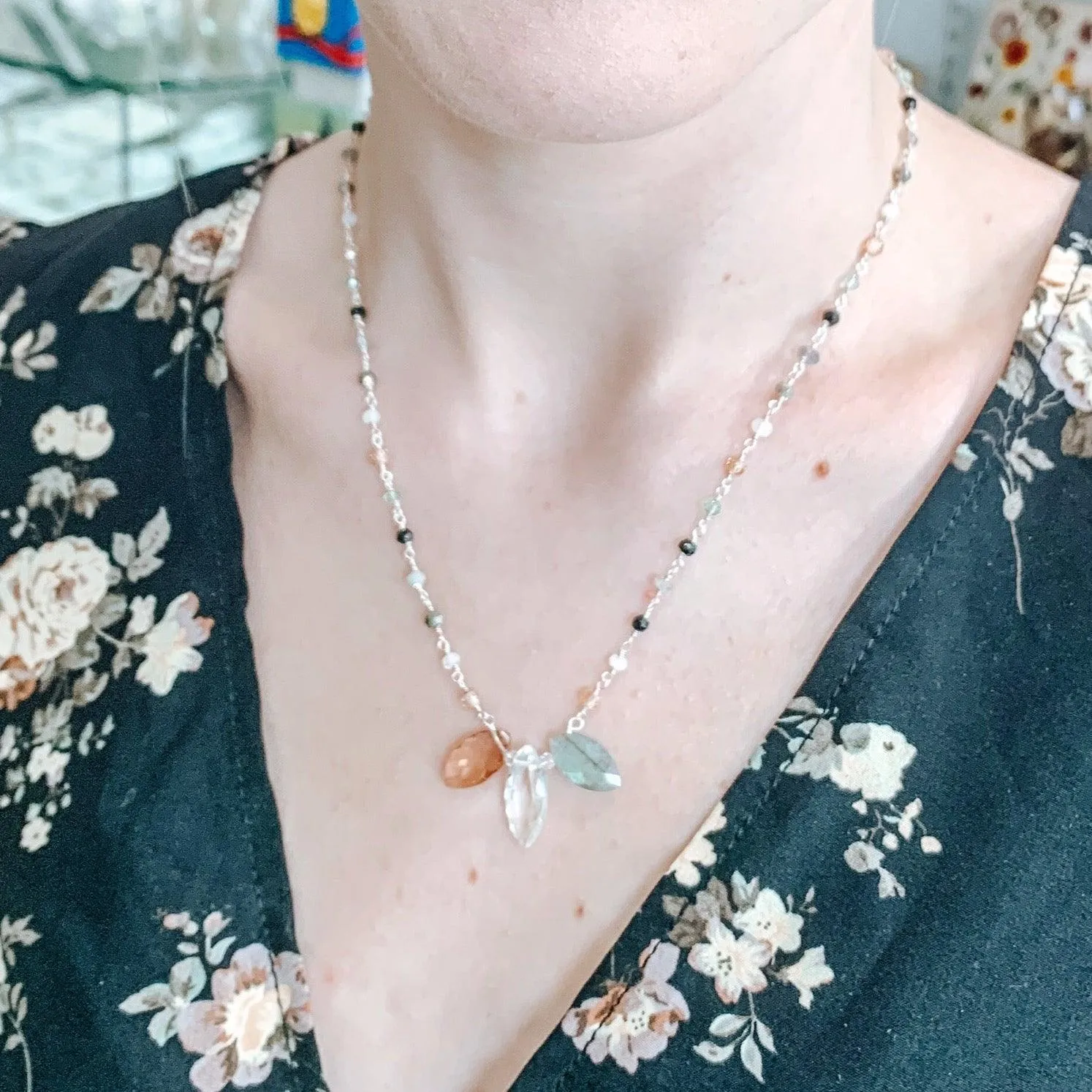 Marquee Katie Colorful Gem Necklace