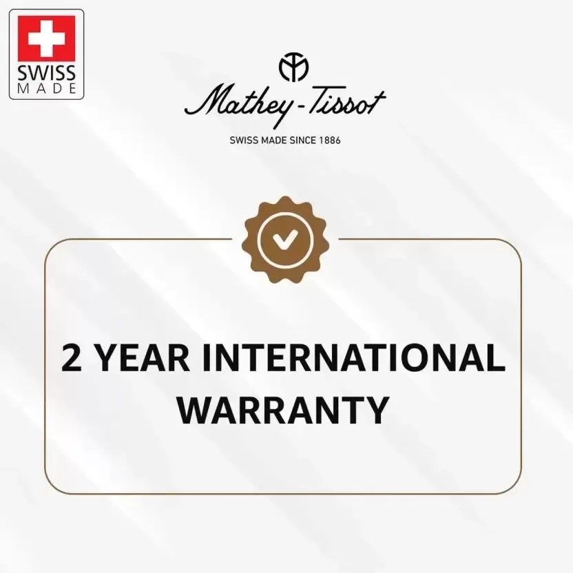 Mathey-Tissot Stainless Steel Silver Dial Analog Watches for Men-H810Bbr