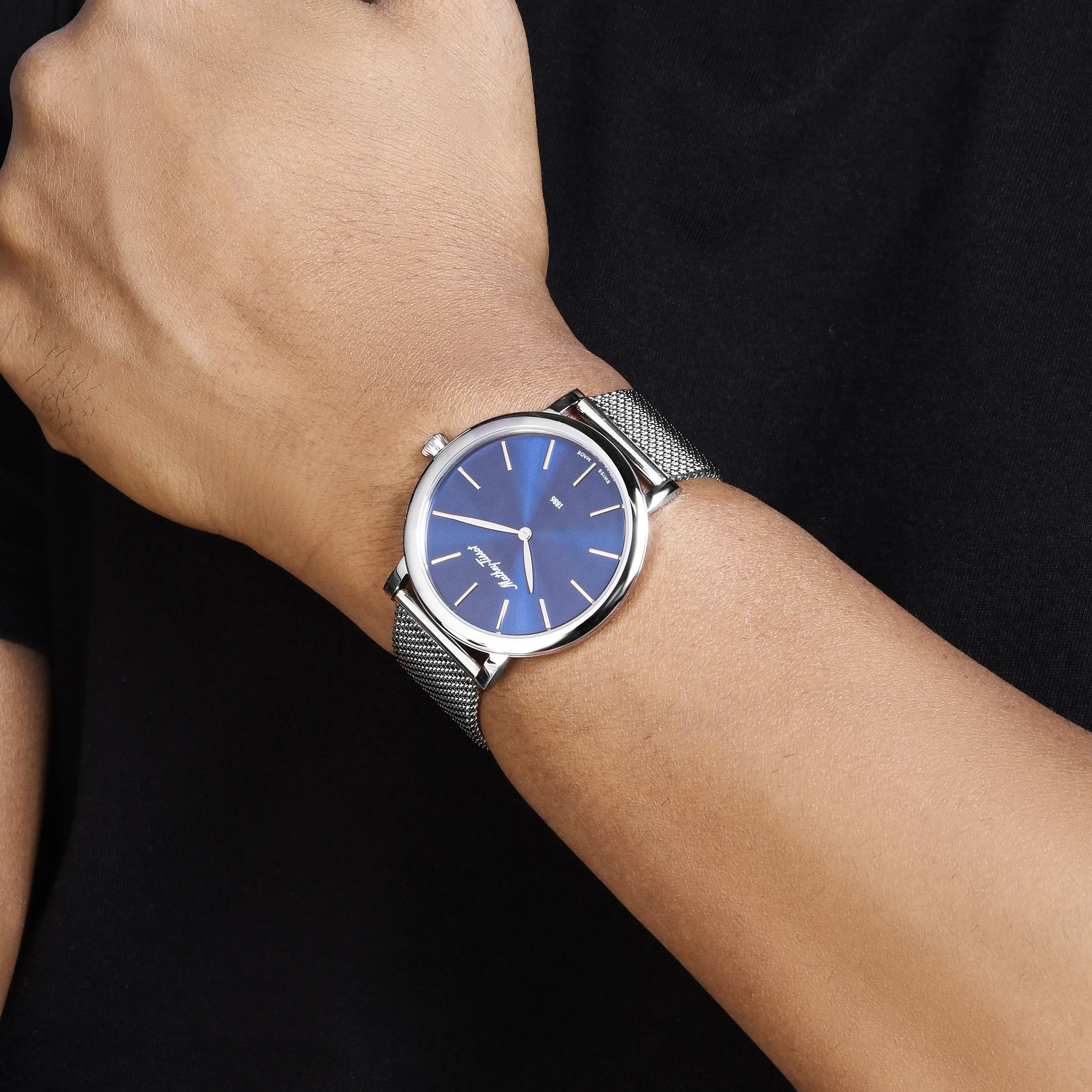 Mathey-Tissot Swiss Made Blue Dial Classic Men's Watch - H7916ABU