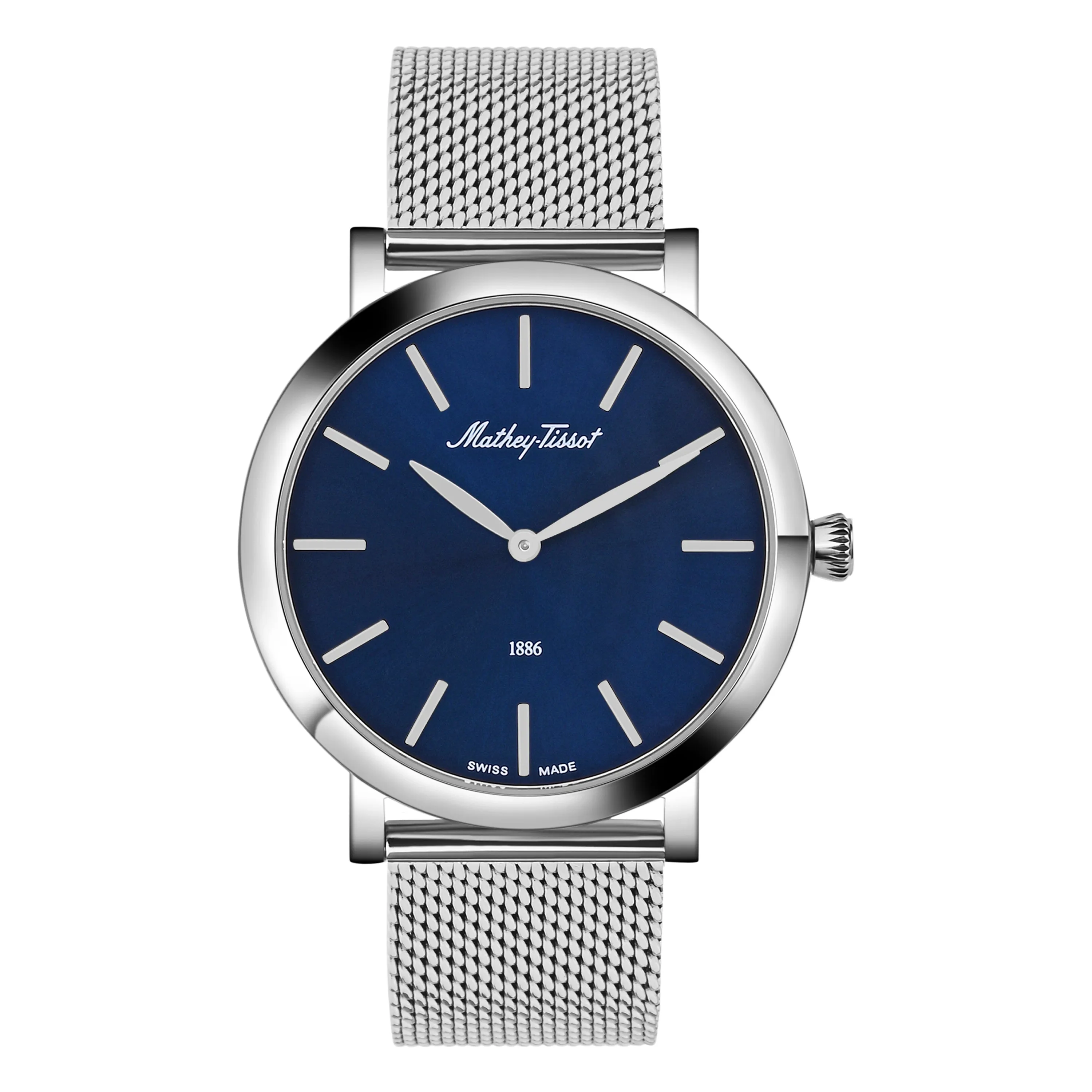 Mathey-Tissot Swiss Made Blue Dial Classic Men's Watch - H7916ABU