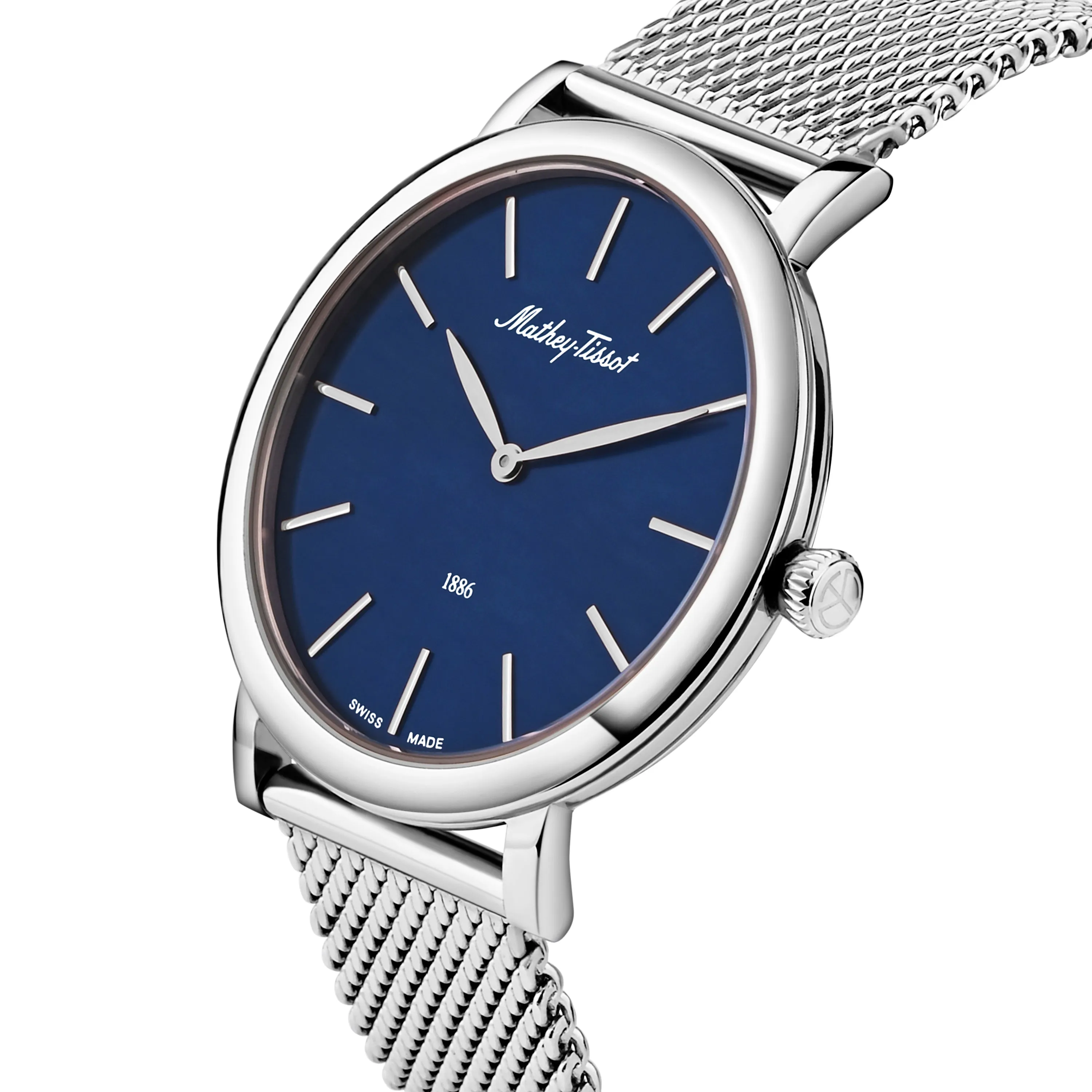 Mathey-Tissot Swiss Made Blue Dial Classic Men's Watch - H7916ABU