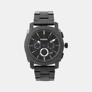 Men's Black Stainless Steel Chronograph Watch FS4552I